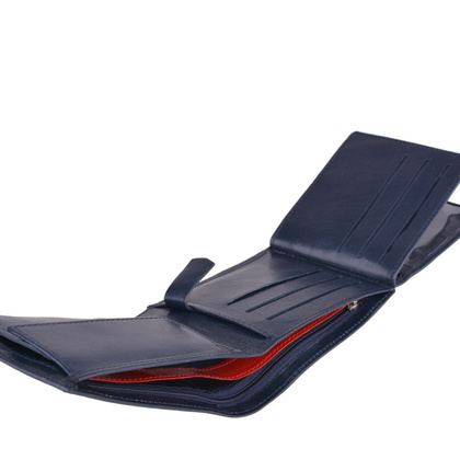 Portfel męski skórzany KEMER M31 Granatowy - min. zamówienie 20 / 50 / 100 szt.