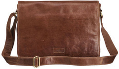 Torba na ramię skórzana Brązowa