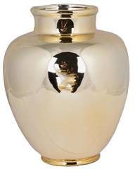 Wazon ceramiczny złoty wysoki