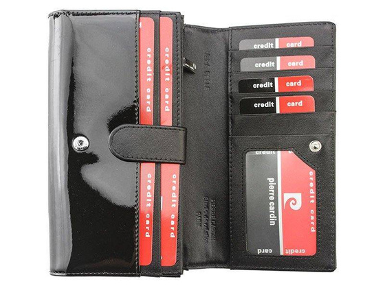 Portfel damski skórzany PIERRE CARDIN 05 LINE 102 Popielaty