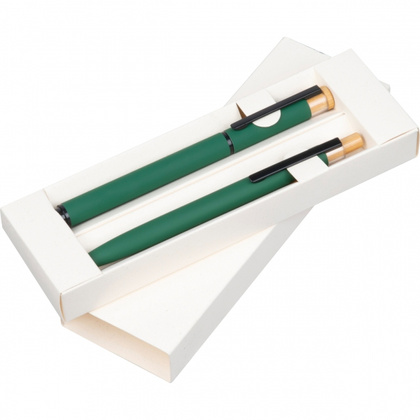 Zestaw piśmienny długopis i pióro kulkowe