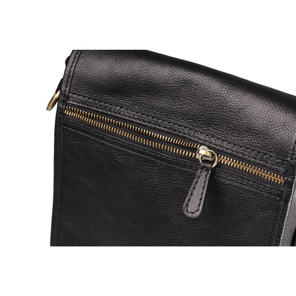 Torebka damska skórzana KEMER 608 Czarna - min. zamówienie 20 / 50 / 100 szt.