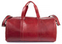 Skórzana torba podróżna na ramię BRØDRENE R20 czerwona smooth leather - min. zamówienie 20 / 50 / 100 szt.
