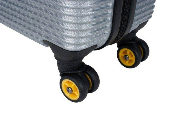 Walizka mała kabinowa National Geographic Abroad srebrna