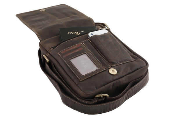 Męska listonoszka ze skóry naturalnej