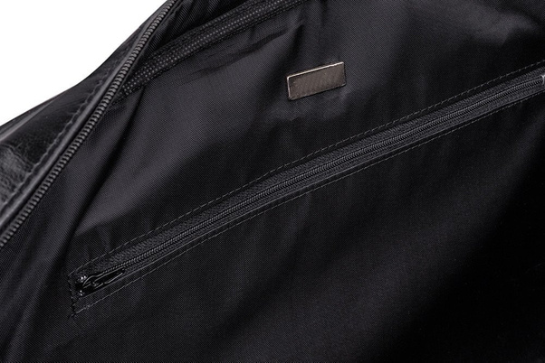 Torba podróżna skórzana KEMER SOLIER Hamilton Czarna - min. zamówienie 20 / 50 / 100 szt.