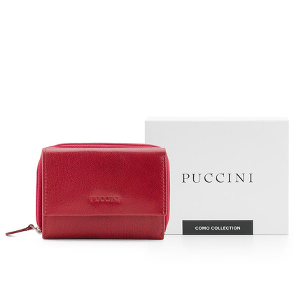 Portfel damski skórzany PUCCINI COMO CO1936 3 Czerwony