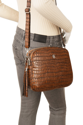 Skórzana listonoszka Canaletto krokodyl TD808s70