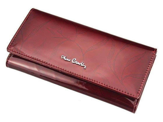 Portfel damski skórzany PIERRE CARDIN 02 LEAF 100 Zielony