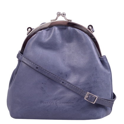 Torebka damska skórzana BELLUCCI R121 Błękitna - min. zamówienie 20 / 50 / 100 szt.