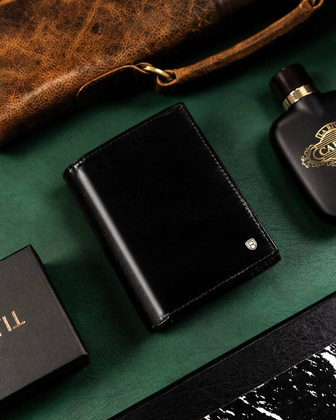 Duzy skorzany portfel meski