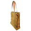 Zamszowa torba Shopper bag ,duży worek, kółka, Vera Pelle pojemny Camel WK745C KEMER