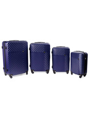 Zestaw 4 walizek PELLUCCI  RGL 741 Granatowy