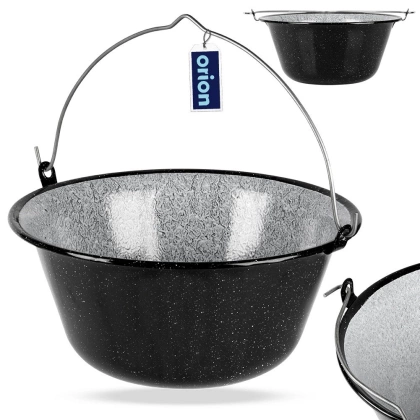 Kociołek emaliowany garnek wiszący węgierski 13 l