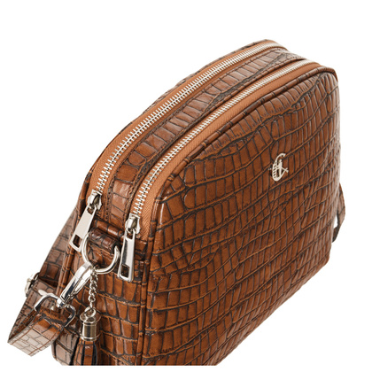 Skórzana listonoszka Canaletto krokodyl TD808s70