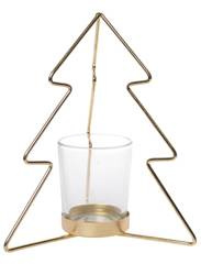 Świecznik choinka złota mała