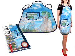 Fartuszek kuchenny - C. Monet, Kobieta z parasolem (CARMANI)