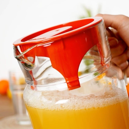 Dzbanek szklany do napojów z uchwytem pokrywką 1,75 l