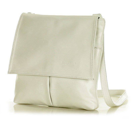 Listonoszka damska skórzana biały MARCO MAZZINI - min. zamówienie 20 / 50 / 100 szt.