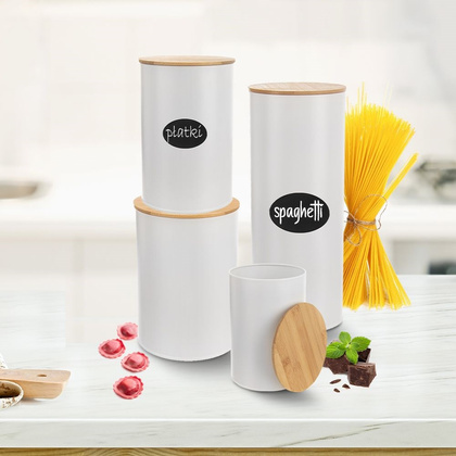 Pojemnik kuchenny z uszczelką zamykany metalowy / puszka WHITELINE 1,3 l