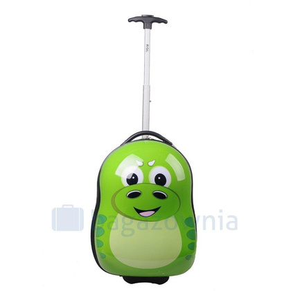 Walizka dziecięca KEMER ŻABA Zielona - min. zamówienie 20 / 50 / 100 szt.
