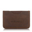 Skórzane etui na karty mały portfel BRØDRENE E01 ciemny brąz - min. zamówienie 20 / 50 / 100 szt.