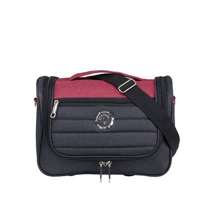 Kufer miękki PUCCINI PERUGIA QM50710 3 Czerwono czarny