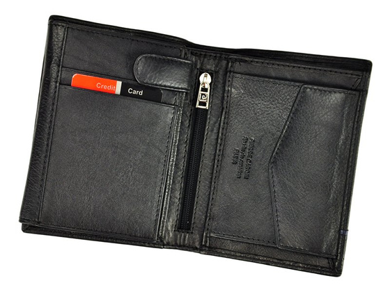 Klasyczny skórzany portfel męski Pierre Cardin