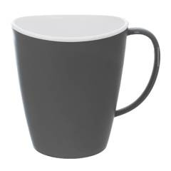 Kubek z uchem do picia kawy herbaty napojów plastikowy turystyczny AURA 380 ml