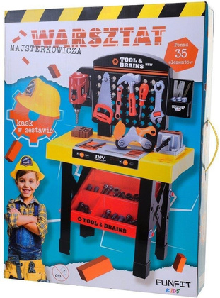 Warsztat majsterkowicza dla dzieci FUNFIT KIDS Żółty