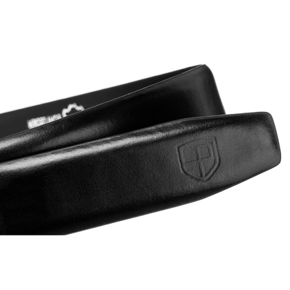 Elegancki pasek męski z klamrą automatyczną - Peterson PTN A005 BLACK 125