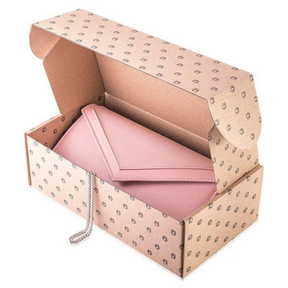 Torebka wizytowa na łańcuszku KEMER SOLIER F18 Ciemny Róż - min. zamówienie 20 / 50 / 100 szt.