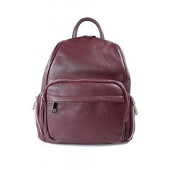 Elegancki poręczny plecak Vera Pelle Bordowy VP344R