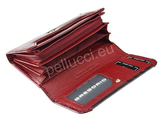Portfel damski skórzany PELLUCCI GP-110 Czerwony