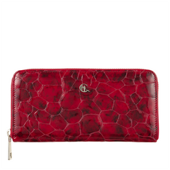 Czerwony Portfel Damski ze Skóry Licowej – Elegancja i Niezawodna Funkcjonalność PD090s90 RFID