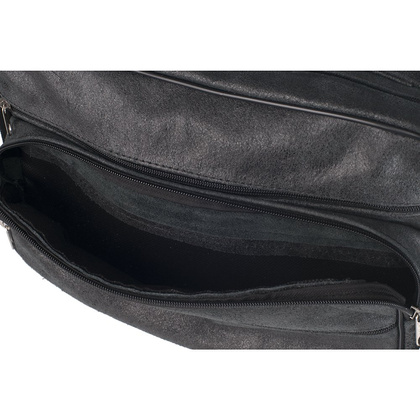 Torba na ramię skórzana KEMER T004 Ciemno szary - min. zamówienie 20 / 50 / 100 szt.