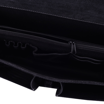 Teczka męska skórzana KEMER CHT 1401 Czarna - min. zamówienie 20 / 50 / 100 szt.