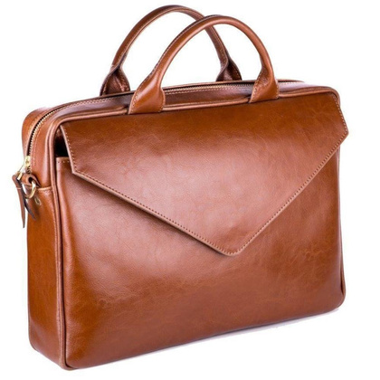 Teczka damska na laptop 15.4 KEMER SOLIER FL15 Brązowa - min. zamówienie 20 / 50 / 100 szt.