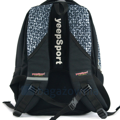 Plecak sportowy KEMER S113DX Czarno Biały - min. zamówienie 20 / 50 / 100 szt.