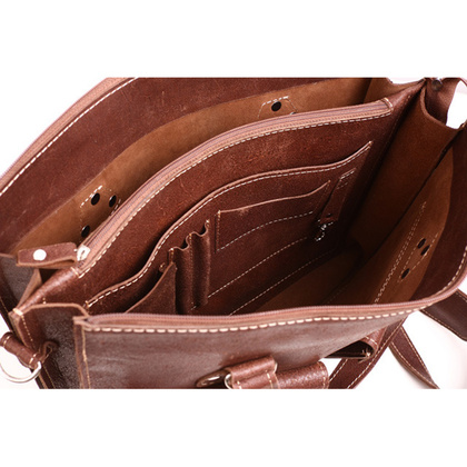 Torba aktówka skórzana KEMER VOOC TC9 Brąz