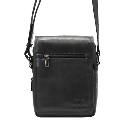 Saszetka męska z naturalnej skóry Money Kepper HN2021 Brązowa