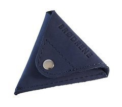 Granatowa skórzana bilonówka coin wallet BRØDRENE CW01 - min. zamówienie 20 / 50 / 100 szt.
