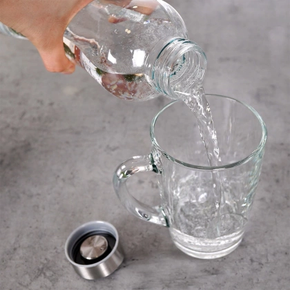 Butelka szklana na wodę sok lemoniadę smoothie koktajl 0,6 l