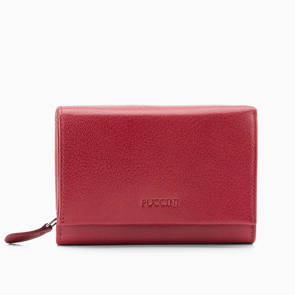 Portfel damski skórzany PUCCINI COMO CO1600 3 Czerwony