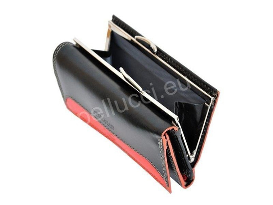 Portfel damski skórzany PELLUCCI Polo Club 8 PL10 Czerwony