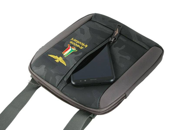 Torba na ramię AERONAUTICA MILITARE Drone Szara