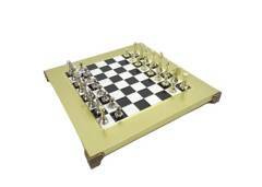 Ekskluzywne szachy mosięzne Staunton S32BLA 28x28cm