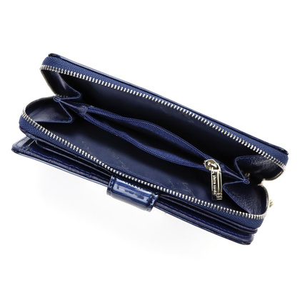 Duży skórzany portfel damski Pierre Cardin