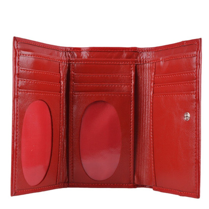 Portfel damski skórzany KEMER P33 Bordowy - min. zamówienie 20 / 50 / 100 szt.