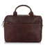 Skórzana torba na laptopa na ramię BRØDRENE BL12 ciemny brąz - min. zamówienie 20 / 50 / 100 szt.